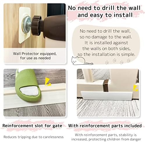Lumizone 61.02" Extra Tall Pet Gate - Image 6