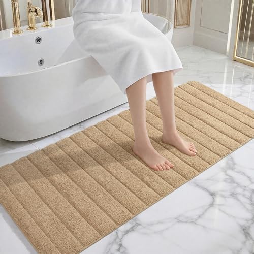 AROGAN Luxury Long Bathroom Runner Rugs 24x72 Inch Bath Rug Non Slip - Image 2