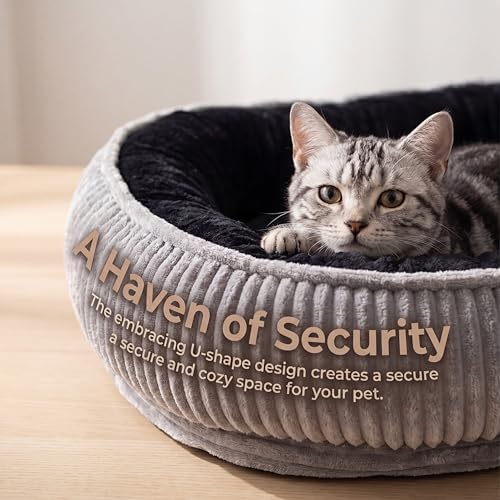 Calming Dog Bed for Medium to Large Dogs, Orthopedic Washable Plush Pet Bed - Image 4