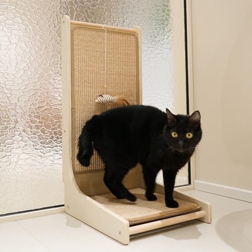 PETKARAY Cat Scratcher, Sisal Cat Scratch Pad, L Shape Scratching Board - Image 7