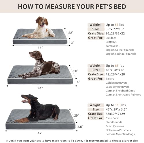 WNPETHOME Orthopedic Waterproof Large Dog Bed - Image 6
