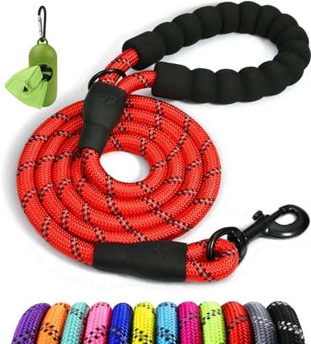 Taglory Rope Dog Leash for Small Medium Dogs, 6 FT Padded Handle by Taglory