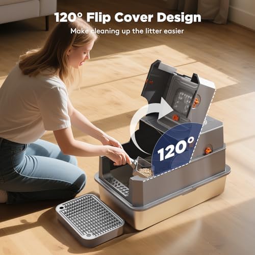 FURTIME Stainless Steel Litter Box - Image 2