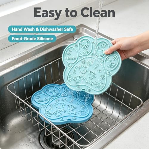 2 Pack Dog Lick Mat, 17 Suction Cups BPA-Free Silicone Slow Feeder - Image 2
