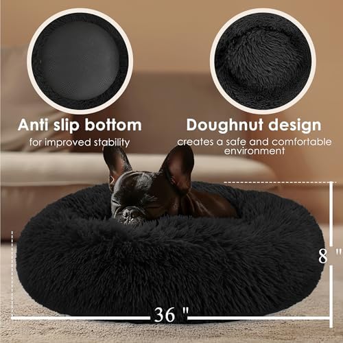 Extra Large Dog Beds, 36in Human Dog Anxiety Relief Comfort Bed - Image 3