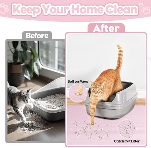 Silicone Cat Litter Mat for Litter Box 34”x22” Large Cat Mat - Image 4