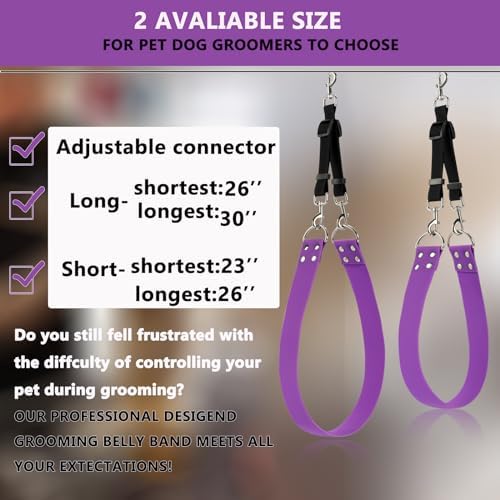 Pet Dog Grooming Belly Strap – 2 Inch Wide Waterproof Strong PVC Support Band - Image 3