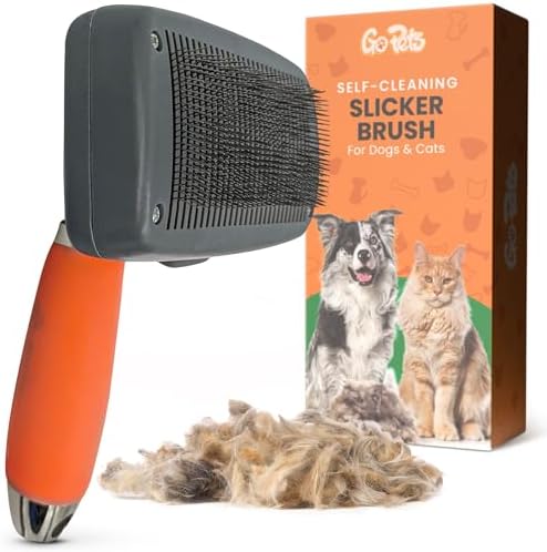GoPets Self-Cleaning Slicker Brush by GoPets