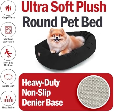 Majestic Pet Suede Shredded Memory Foam Mix Calming Dog Bed Washable - Image 6