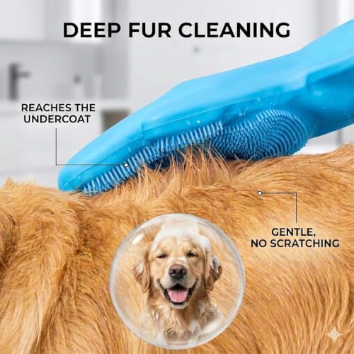 NVNAN Pet Washing Gloves for Dogs and Cats - Image 2