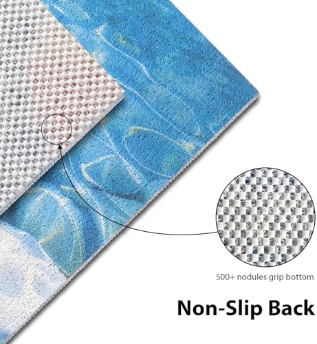 Square Shower Mat, Yonala 36 x 36 Inch Stylish Non Slip Shower Mats - Image 3
