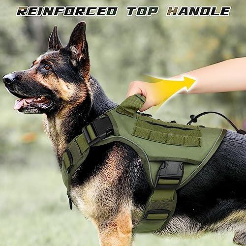 WINGOIN Green Tactical Dog Harness - Image 4