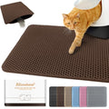 Cat Litter Mat 12"x18", Double Layer EVA litterbox Mat by BLISSSTORM