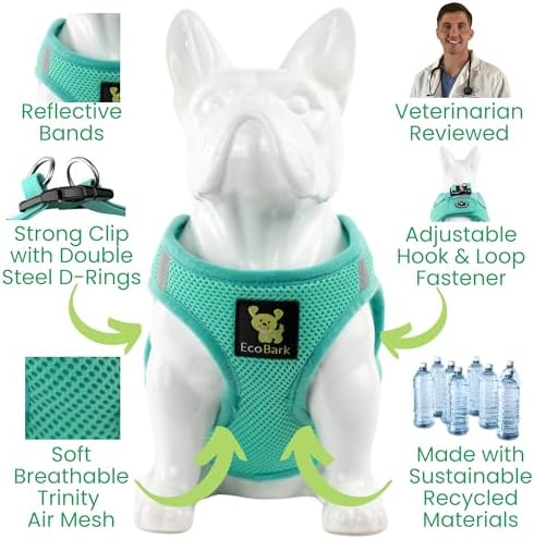 EcoBark Step in Dog Harness, Reflective Padded Vest - Image 4