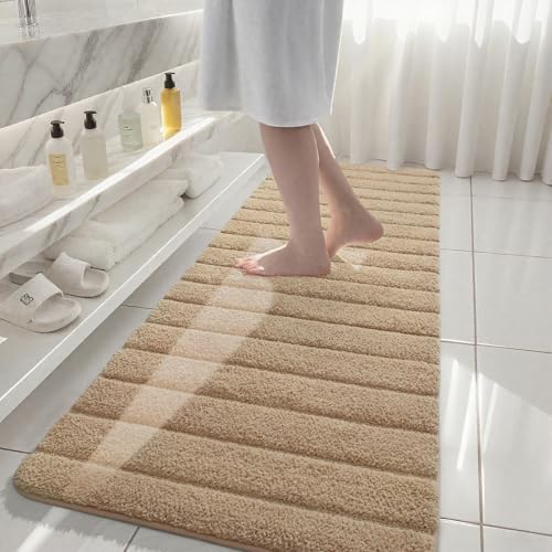 AROGAN Luxury Long Bathroom Runner Rugs 24x72 Inch Bath Rug Non Slip - Image 3