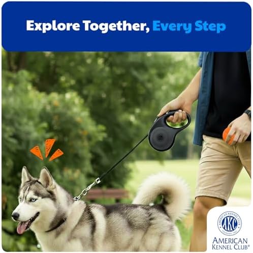 American Kennel Club Retractable Dog Leash, Tangle-Free, Ergonomic Grip - Image 7