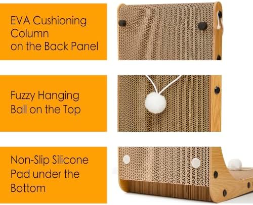 2-Pack L-Shaped Cat Scratching Board Cardboard Cat Scratcher - Image 5
