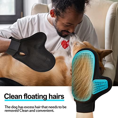 2025 Pet Grooming Glove with Tipped Pin Brush, Special Design Deshedding Glove - Image 6