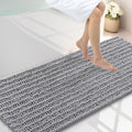 Smiry Bathroom Rugs 59X24, Extra Soft Rubber Backing Chenille Bath Mats by Smiry