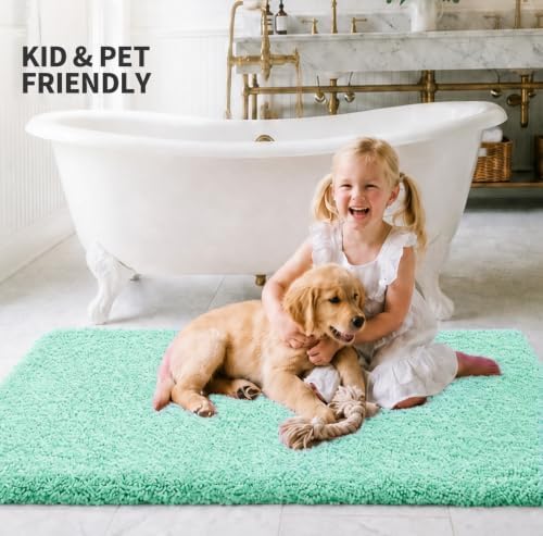 ILANGO Bathroom Rugs 70" × 24", Extra Soft Absorbent Microfiber Bath Rugs - Image 2