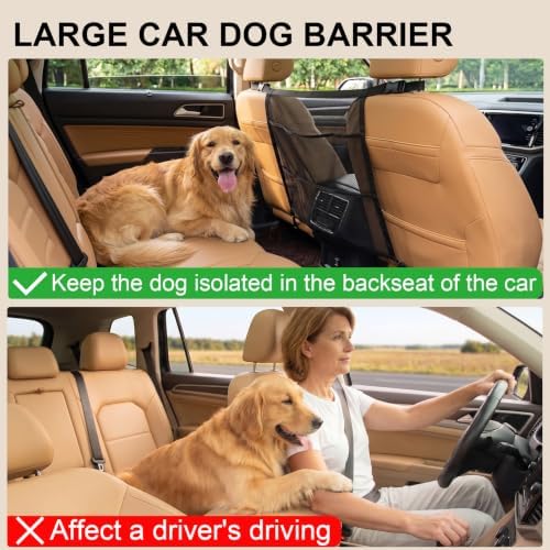 Dog Car Barrier with Metal Hooks, 27.2x22.4 Car Net - Image 5