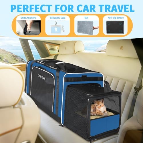 Petskd Side Expandable Extra Large Cat Carrier - Image 4