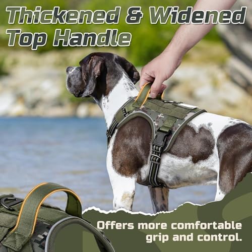rabbitgoo Tactical Dog Harness for Small, No Pull Military Service Vest - Image 6