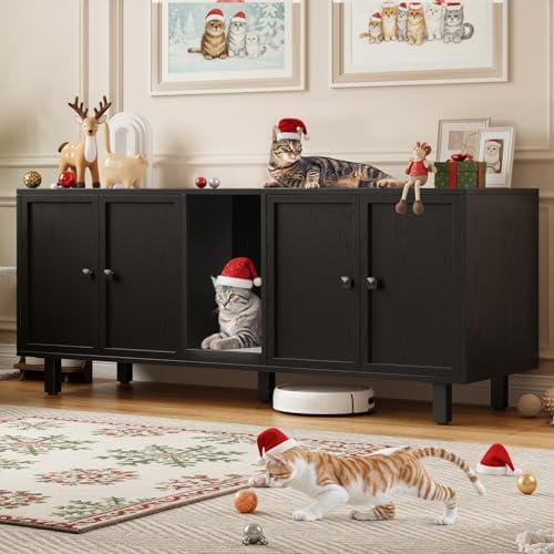 ONBRILL 59 Inches Cat Litter Box Enclosure by ONBRILL
