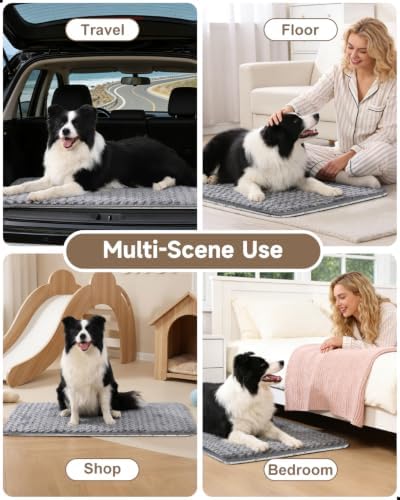 XXL Dog Bed for Crate Pad, High Resilience Foam Mat Bed, Dark Grey - Image 6