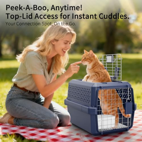 RIZZARI Travel Crate Small Dog Carrier: Secure Door Portable Handle Design - Image 5