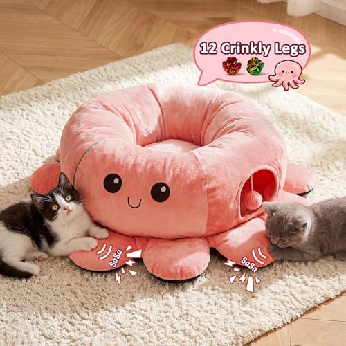 Cat Tunnel Bed with 20 Cat Toys, Kitten Toys - Image 6