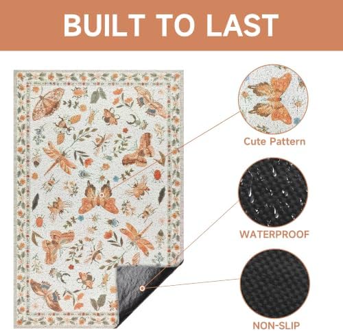 Cat Litter Mat, Traps 100% Cat Litter, Non-Slip Litter Box Trapping Mat - Image 4