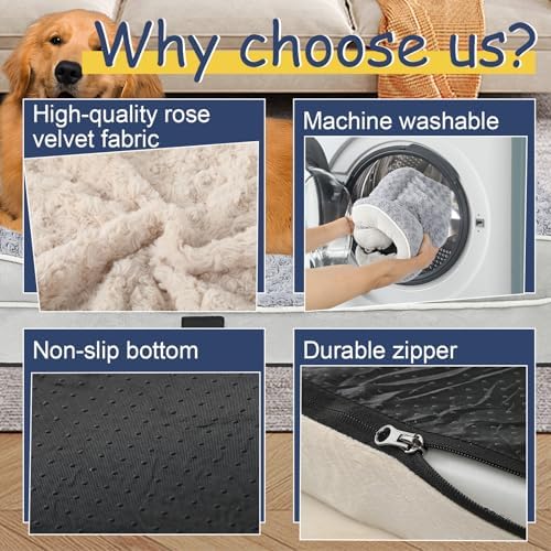 Orthopedic Dog Bed Medium Large Sized Dog, Extra Large Dog Bed - Image 4