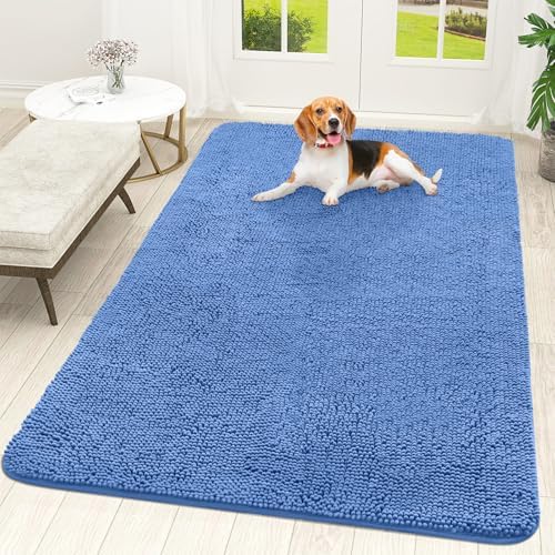 OLANLY Dog Door Mat for Muddy Paws 70x46, Super Absorbent Chenille Mud Mat by OLANLY