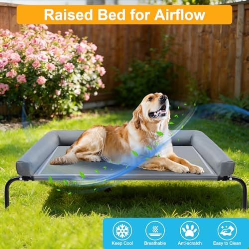 42''Cooling Elevated Dog Bed - Image 4