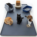 Cat Litter Mat 51" x 25.6" XL Silicone Litter Box Mat, Waterproof Non-Slip by KMIYIVI