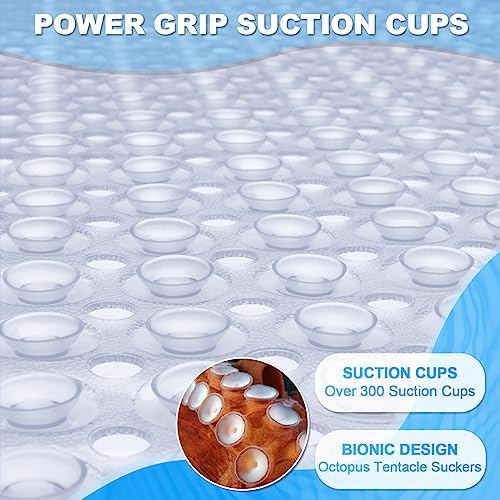 Bathtub and Shower Mats, 40x16 Inch Extra Large Non Slip Soft Bath Tub Mat - Image 3