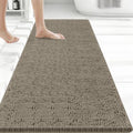 Bcoimo Bath Rug Mat, 70x24 High Absorbent Latte Long Bathroom Runner Rugs by Bcoimo
