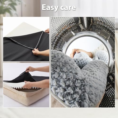 LEXTRO Orthopedic Dog Beds for Large Dogs, Comfy Washable Dog Couch Bed - Image 4