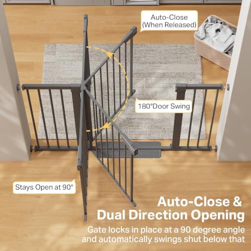 Cumbor 30-51.5 in Extra Wide Baby Gate - Image 4