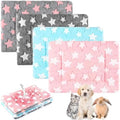 Haull 4 Pcs Waterproof Guinea Pig Bedding Mat, Cute Star, 13 x 18.5 by Haull