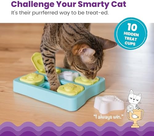 Catstages Nina Ottosson Kitty Cube Puzzle Cat Toy Treat Puzzle - Image 2