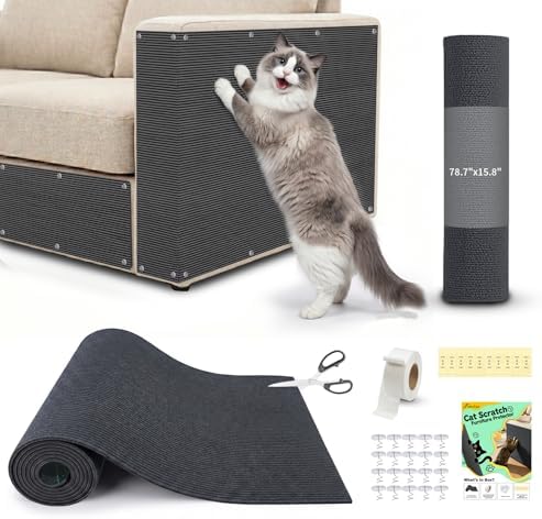Cat Scratch Furniture Protector: 78.7"x15.8" High Self-Adhesive by Finvizo