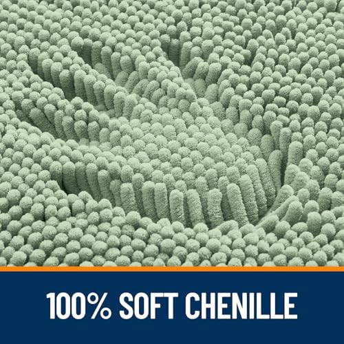 OLANLY Large Bathroom Rugs 70x46, Extra Soft Absorbent Chenille Bath Rugs - Image 3