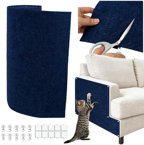 Cat Scratcher Mat, 78.7"x15.8" Cat Scratch Couch Furniture Protector, Trimmable by YITMOYM