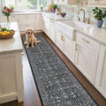Floral Hallway Runner Rug for Bedroom Kitchen by WelcometoBabovid