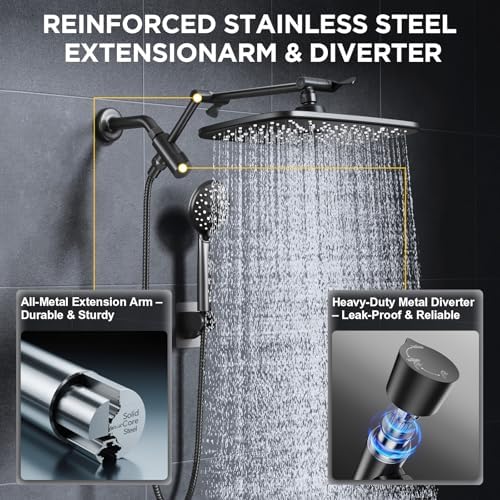 Veken 11.8" High Pressure Shower Head - Image 2