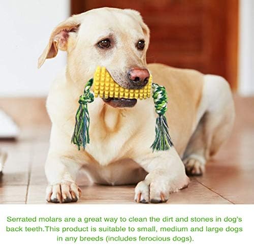 Carllg Dog Chew Toys, Puppy Toothbrush Clean Teeth Interactive Corn Toys - Image 5