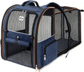 Extra Large Cat Backpack Carrier Expandable Pet Carrier Backpack by LEKEBOBOR
