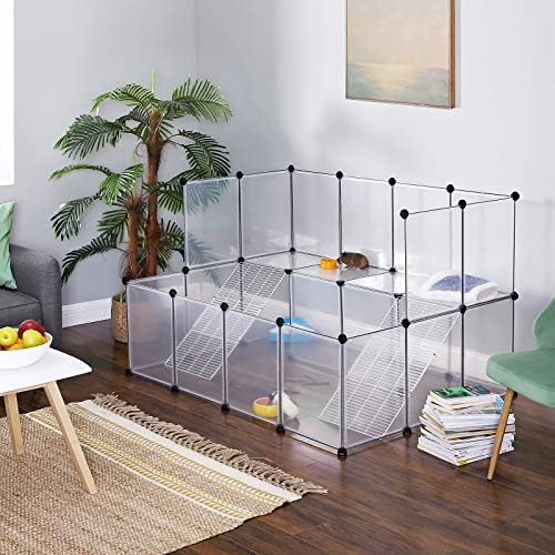 SONGMICS Guinea Pig Playpen, 2-Tier Small Animal Playpen - Image 3